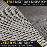Nissan Patrol Y62 Ti & Warrior GP4 Neoprene 2nd Row Seat Covers