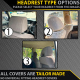 Nissan Patrol GU Wagon Neoprene 50/50 Split Rear Rows Seat Covers (Made to Order)