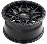 King Growler 8 satin black wheel profile view showing deep dish barrel