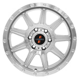 Loaded Gunbarrel Wheels in Silver Machined Face
