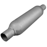 4" Round, 12" Long, 3", C/C, Spiral Louvered With Spigots, Mild