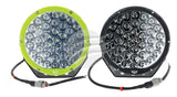 Hulk 9 Round Led Driving Lamp Pair -  Beam 9-36V 160W 37 Leds Green