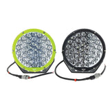 Hulk 9 Round Led Driving Lamp Pair -  Beam 9-36V 160W 37 Leds Green