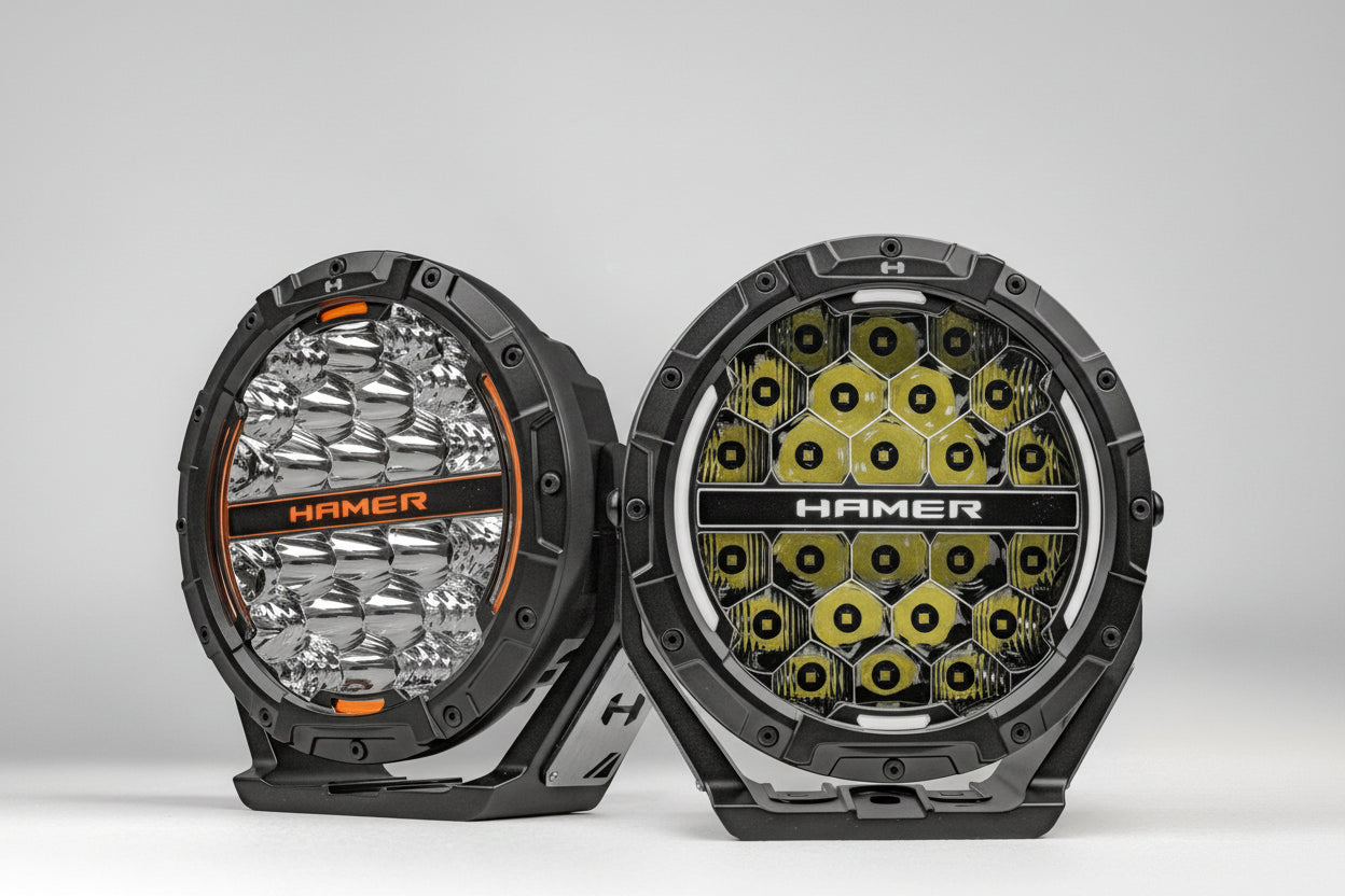 Hamer Luminos 7" LED Spot Lights - 98W CREE