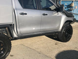 Toyota Hilux rock sliders by Offroad Animal - side protection and step