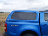 Sliding side windows on EGR Premium Canopy for Holden Colorado airflow