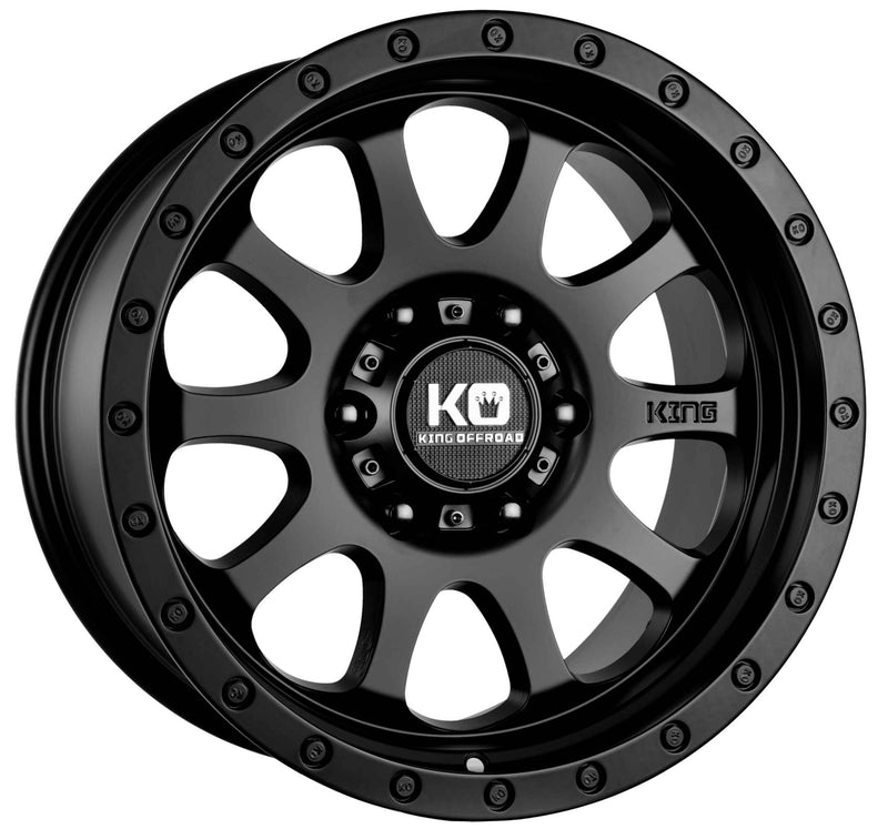 King Hurricane II Wheel Satin Black