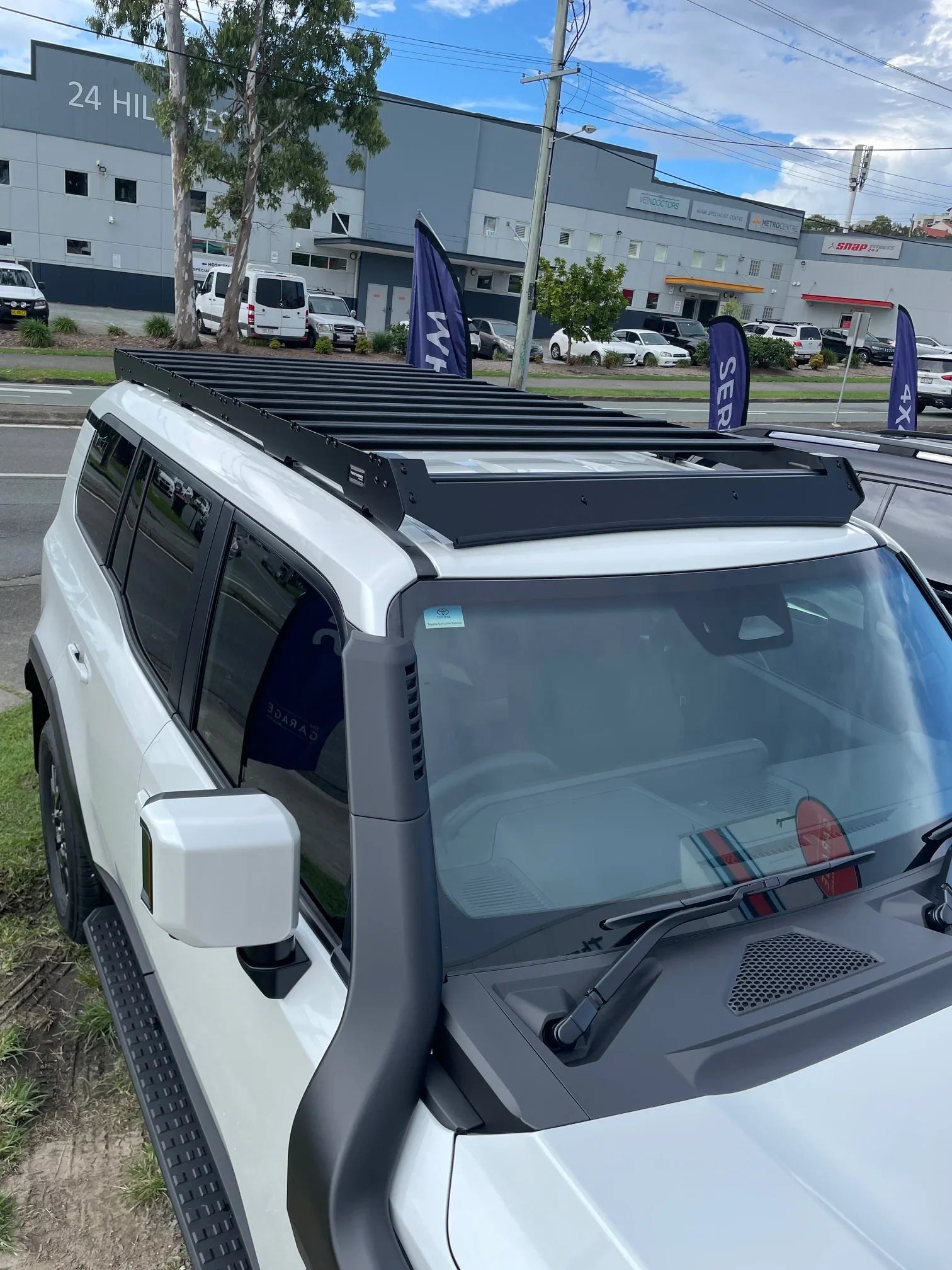 Slimsports II Roof Rack Kit for Toyota Prado 250 Lightbar Ready