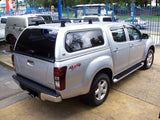 Rear view of EGR Premium Canopy on Isuzu D-Max, displaying seamless fit