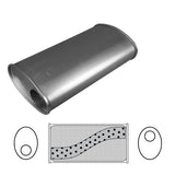 8" x 4" Oval, 16" Long, 2" Offset/Offset, Megaflow (No Spigots) - Brixton 4x4 - Buy Online Now!