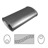 8" x 4" Oval, 14" Long, 2 1/4" Offset/Offset, Megaflow (No Spigots) - Brixton 4x4 - Buy Online Now!