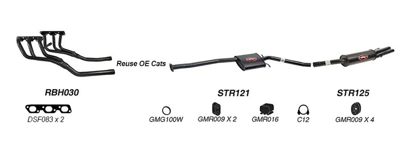 Redback Exhaust System for Holden Commodore (09/1997 - 2004) - Brixton 4x4 - Buy Online Now!