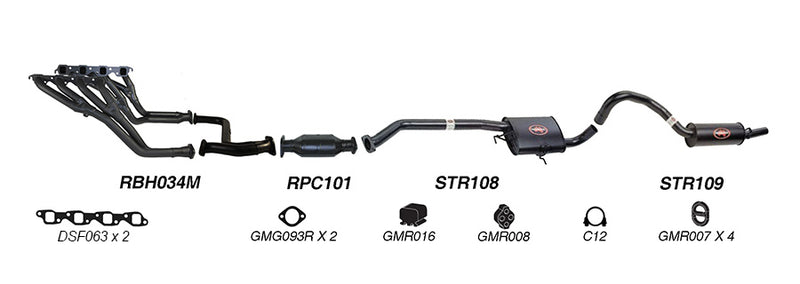 Redback Exhaust System for Holden Commodore 09/1991 - 1995