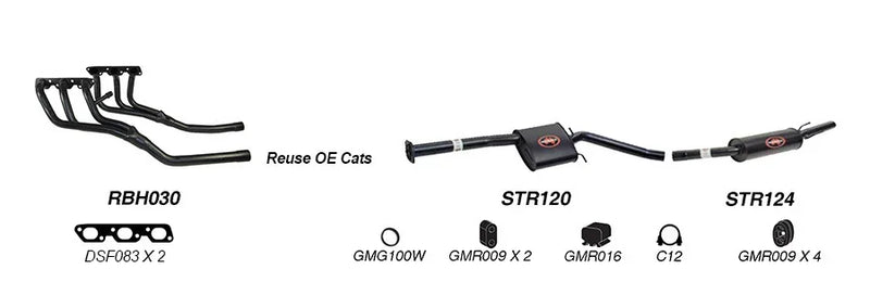 Redback Exhaust System for Holden Commodore (09/1997 - 08/2004), Calais (08/1997 - 08/2004), HSV XU6 (03/1998 - 10/2002) - Brixton 4x4 - Buy Online Now!