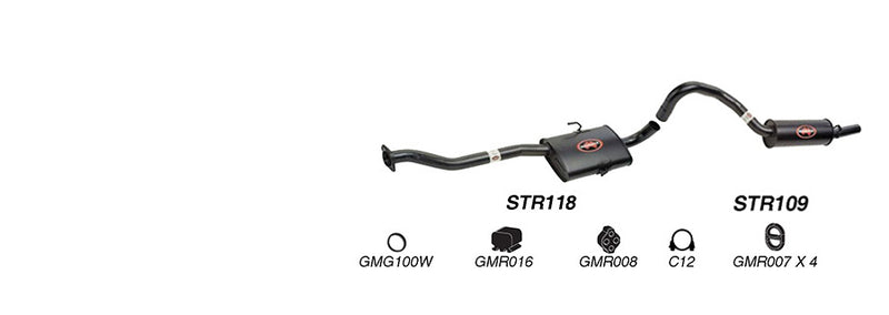 Redback Exhaust 2 1/2" Cat Back System  for Holden Commodore (04/1995 - 1997)