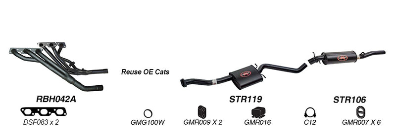 Redback Exhaust System for Holden Statesman (04/1995 - 1999), Caprice (04/1995 - 06/1999)