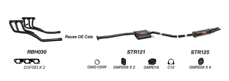 Redback Exhaust System for Holden Statesman (06/1999 - 2004), Caprice (06/1999 - 07/2004) - Brixton 4x4 - Buy Online Now!