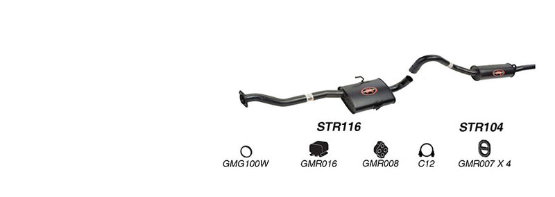 Redback Exhaust 2 1/2" Complete System for Holden Calais (04/1995 - 08/1997), Commodore (04/1995 - 08/1997)