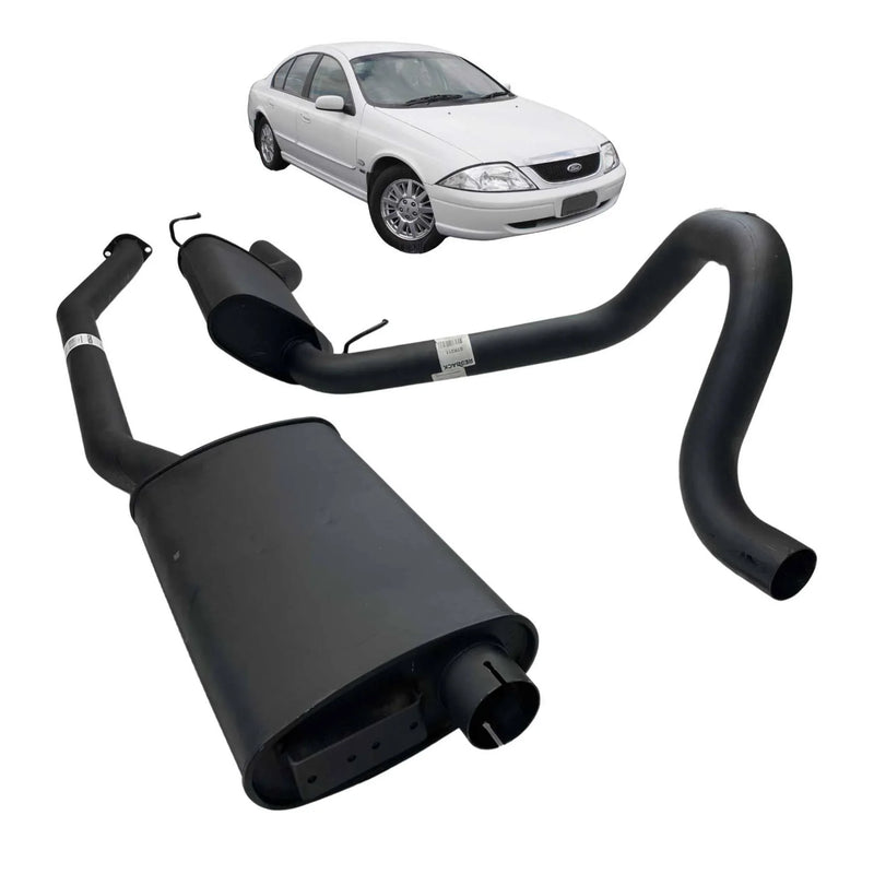 Redback 2.5" Cat Back Sports Exhaust for Ford EA EB ED EF EL AU Falcon 6 Cyl 4L XR6 Sedan - Brixton 4x4 - Buy Online Now!