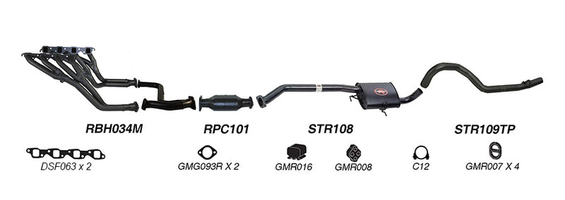 Redback Exhaust System for Holden Commodore (09/1991 - 1995)