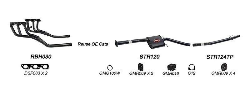 Redback Exhaust System for Holden Commodore (09/1997 - 08/2004), Calais (08/1997 - 2004), HSV XU6 (03/1998 - 10/2002) - Brixton 4x4 - Buy Online Now!