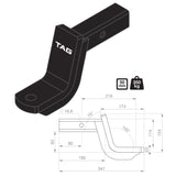 TAG Tow Ball Mount Kit and Direct Fit Wiring Harness for Toyota Landcruiser 200 Series (08/2007 - 12/2021) - Brixton 4x4 - Buy Online Now!