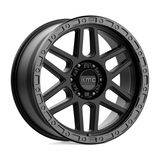 KMC KM544 Mesa Wheel Satin Black With Gloss Black Lip