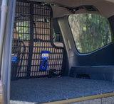 MSA 4x4 Prado 150 cargo barrier fitted over a storage drawer system