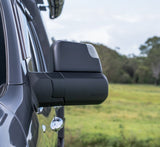 Black MSA towing mirror for Chevrolet Silverado 1500 in the driving position