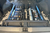 MSA 4x4 under drawer base frame tray installed - detail view for Toyota LandCruiser 300 Series