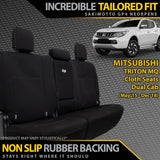 Razorback 4x4 GP4 Standard Neoprene Rear Seat Covers Suitable for a Mitsubishi Triton MQ