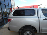 Rear view of Mazda BT-50 with EGR Premium Canopy, showcasing fit and finish