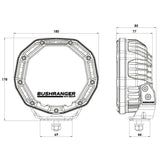 Bushranger Night Hawk VLI 7″ Driving Light - Single Light - Brixton 4x4 - Buy Online Now!
