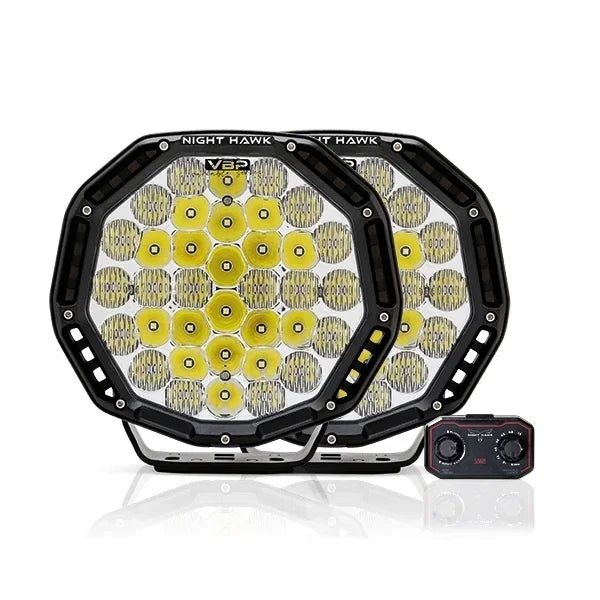 Bushranger Night Hawk VBP 9" Driving Light Kit - Brixton 4x4 - Buy Online Now!