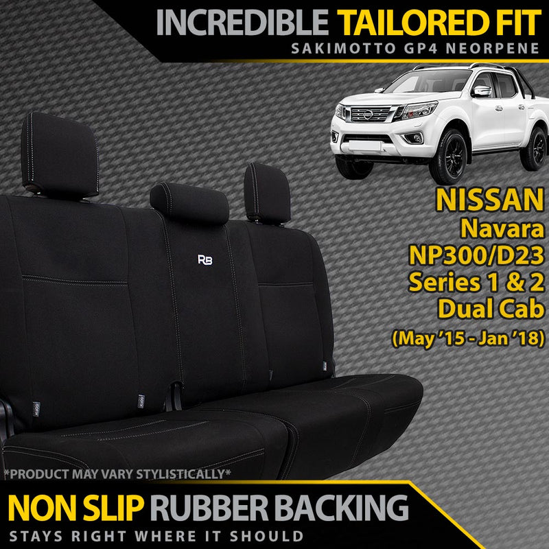 Nissan Navara NP300 Series 1 & 2 Neoprene Rear Row Seat Covers (Available)