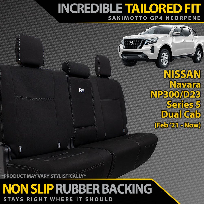 Nissan Navara Series 5 Neoprene Rear Row Seat Covers (In Stock)