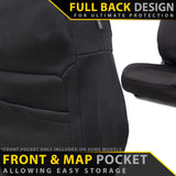 Ford Ranger T6.2 Sport Neoprene 2x Front Row Seat Covers (In Stock)
