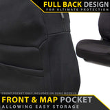 Ford Ranger T6.2 Wildtrak, Wildtrak X & Platinum Neoprene 2x Front Row Seat Covers (In Stock)