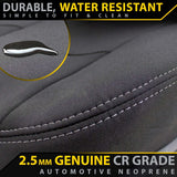 Toyota HiLux 8th Gen SR5, Rugged X & Rogue GP4 Neoprene Armrest Console Lid Cover (In Stock)