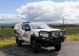 Clearview Hilux N90 Power Boards pair mounted under the cab between the wheel arches