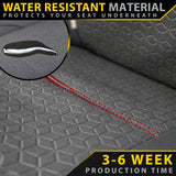 Razorback 4x4 GP6 Premium Neoprene Rear Row Seat Covers suitable for a Toyota HiLux 8th Gen SR (Available)