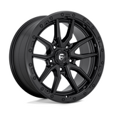 Fuel Rebel Wheels MATTE BLACK with Black Outer Bead