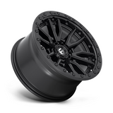 Fuel Rebel Wheels MATTE BLACK with Black Outer Bead