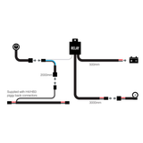 RoadVision Wiring Harness Kit Gen2 to Suit Bar Lights 12/24V – 140W Max (RBWK)