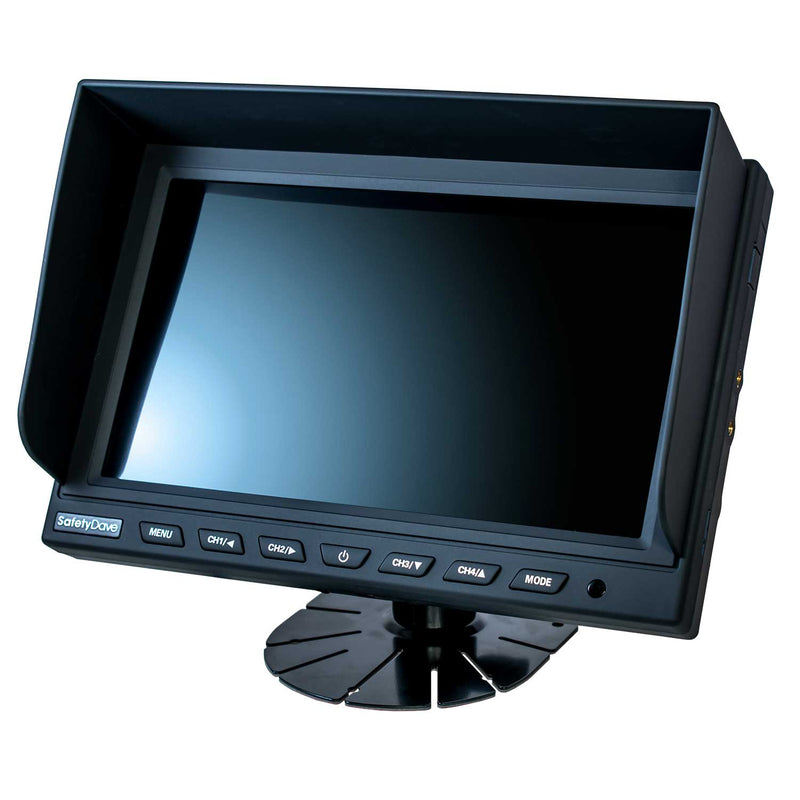 Safety Dave 9” Quad-View AHD Monitor - High-Definition Vehicle Monitoring