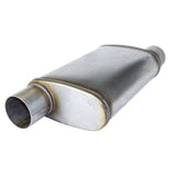 Redback Sports Muffler with Spigots Mega Power 409 Stainless 14" O/O 2"