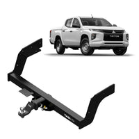 TAG Heavy Duty Towbar & Direct Fit Wiring for Mitsubishi Triton MQ Series With Rear Bumper Step (05/2015 - 11/2018) - Brixton 4x4 - Buy Online Now!