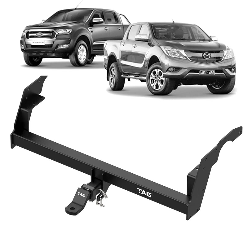 TAG Heavy Duty Towbar & Direct Fit Wiring Harness for Ford Ranger (09/2011 - 05/2022), Mazda BT-50 (11/2011 - 10/2020) Styleside Tub Body Only - Brixton 4x4 - Buy Online Now!
