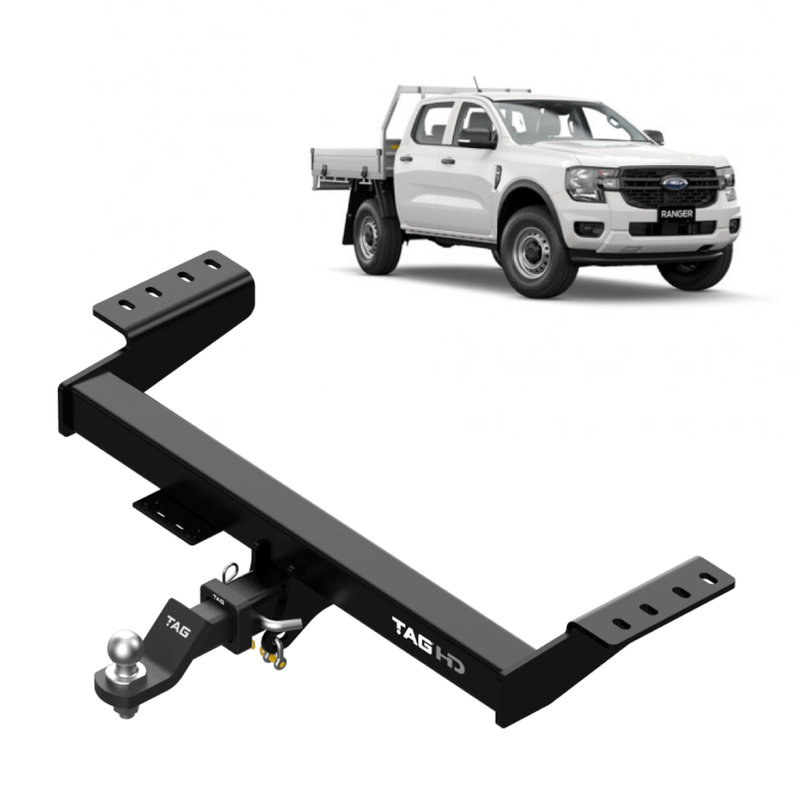 TAG Heavy Duty Towbar for Next-Gen Ford Ranger (06/2022 - on), Volkswagen Amarok (12/2022 - on) - Cab Chassis Models