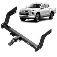 TAG Heavy Duty Towbar & Direct Fit Wiring for Mitsubishi Triton MQ Series With Rear Bumper Step (05/2015 - 11/2018) - Brixton 4x4 - Buy Online Now!
